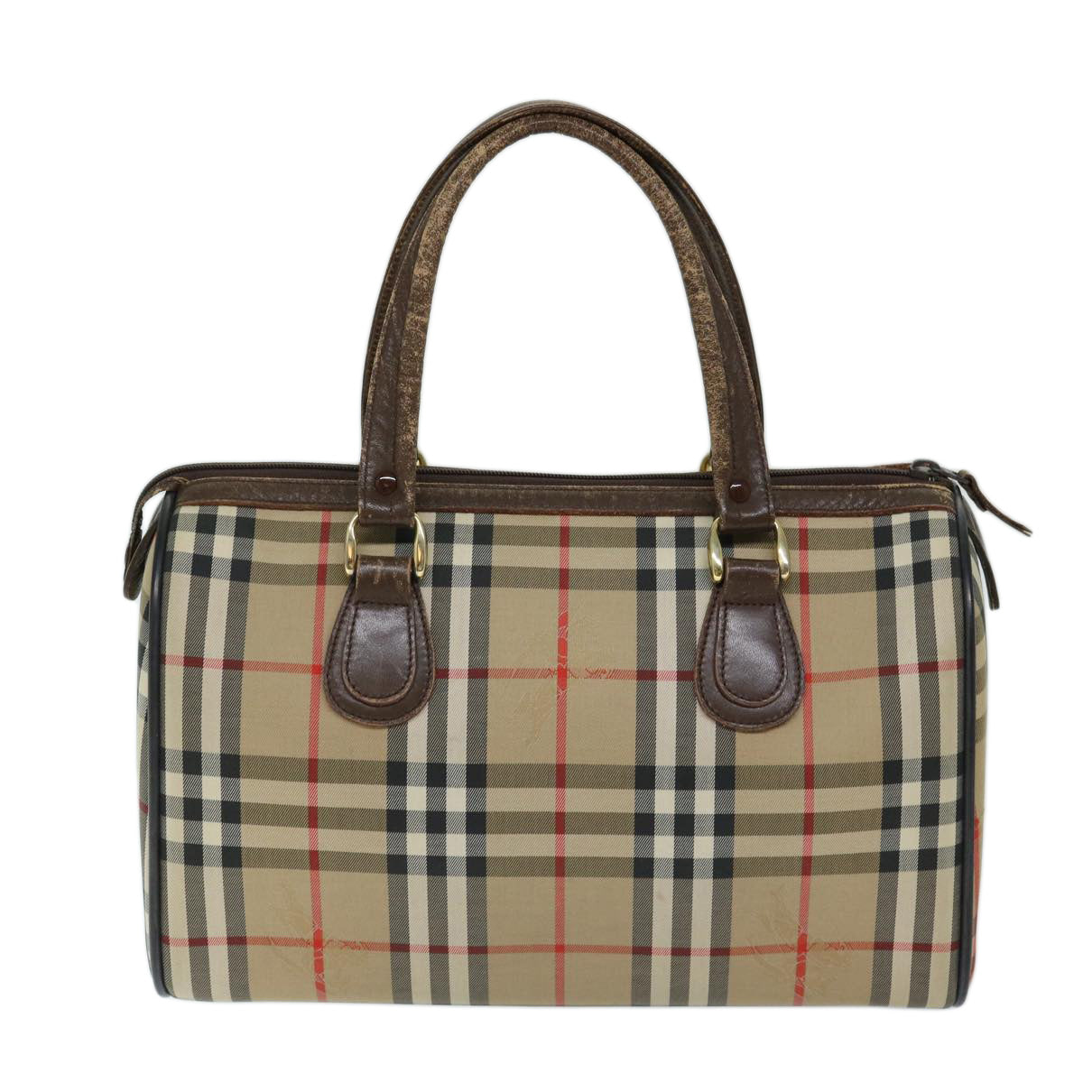 Burberry BURBERRYSs Nova Canvas Beige Handbag Style 6