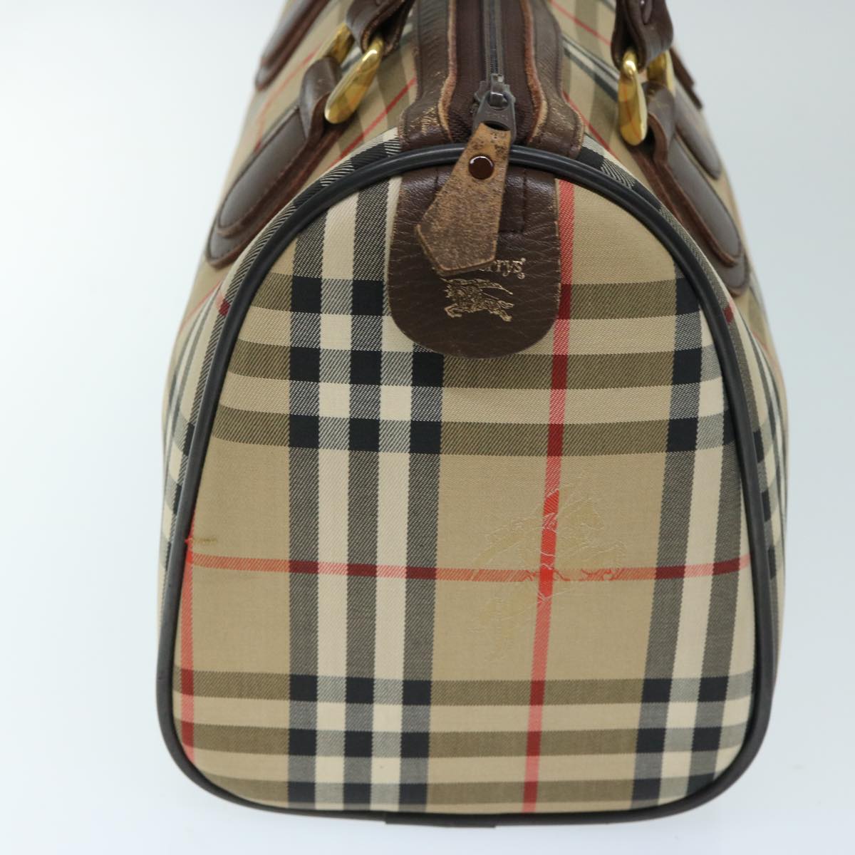Burberry BURBERRYSs Nova Canvas Beige Handbag Style 6