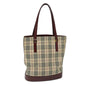 Burberry Nova Auth Canvas Beige Tote Bag Style 6