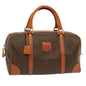 Luxury CELINE Macadam Canvas Boston Bag PVC Brown ep3745