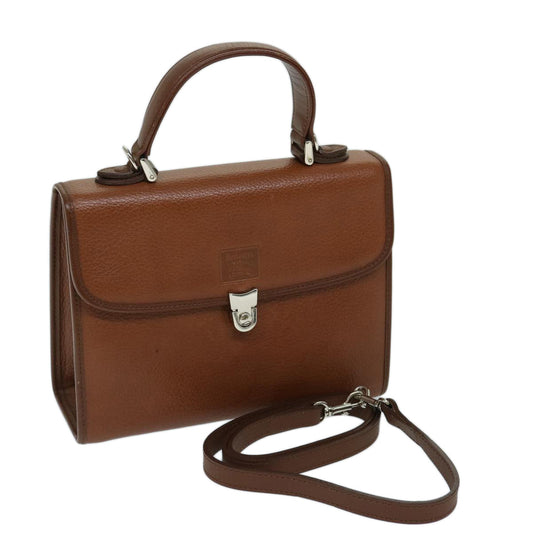 Burberry BURBERRYSs Auth Leather Brown Handbag