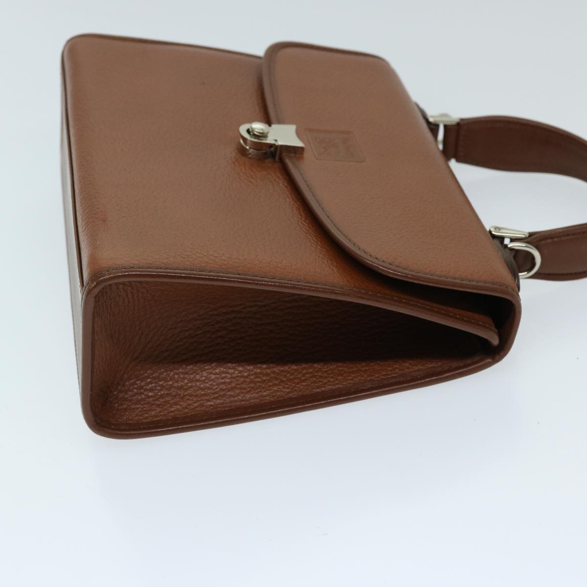 Burberry BURBERRYSs Auth Leather Brown Handbag