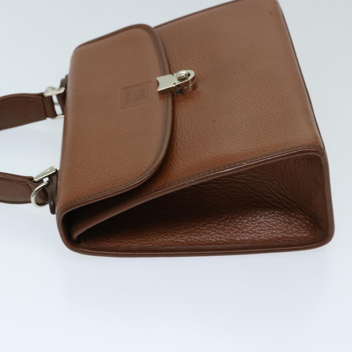 Burberry BURBERRYSs Auth Leather Brown Handbag