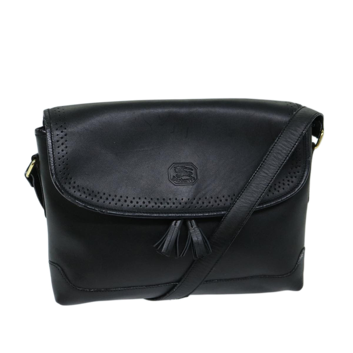 Burberry BURBERRYSs Auth Leather Black Shoulder Bag Style 2