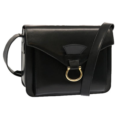 Luxury CELINE Shoulder Bag Leather Black ep3891