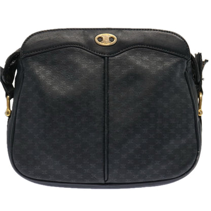 Luxury CELINE Macadam Canvas Shoulder Bag Navy ep3990