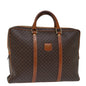Luxury CELINE Macadam Canvas Business Bag PVC Leather Brown ep4097