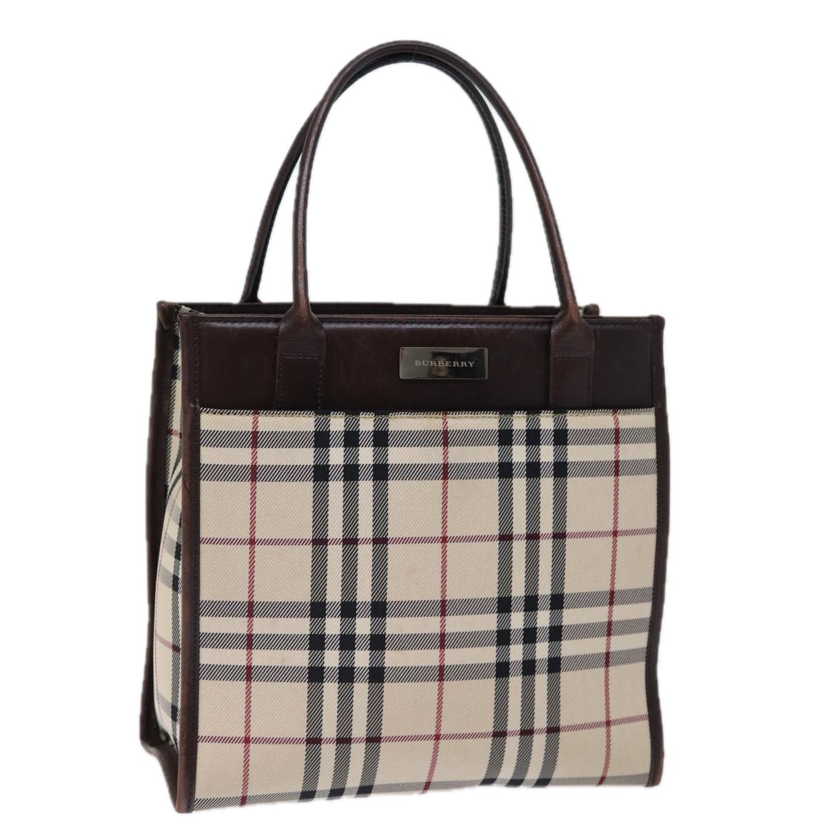 Burberry Nova Auth Canvas Beige Handbag Style 10
