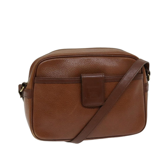 Burberry BURBERRYSs Auth Leather Brown Shoulder Bag Style 4