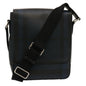 Burberry Nova Coated Canvas Blue Shoulder Bag