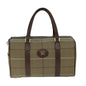 Luxury BurberrySs Nova Check Boston Bag Canvas Beige Auth ep4373
