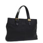 Luxury BurberrySs Hand Bag Leather Black Auth ep4536