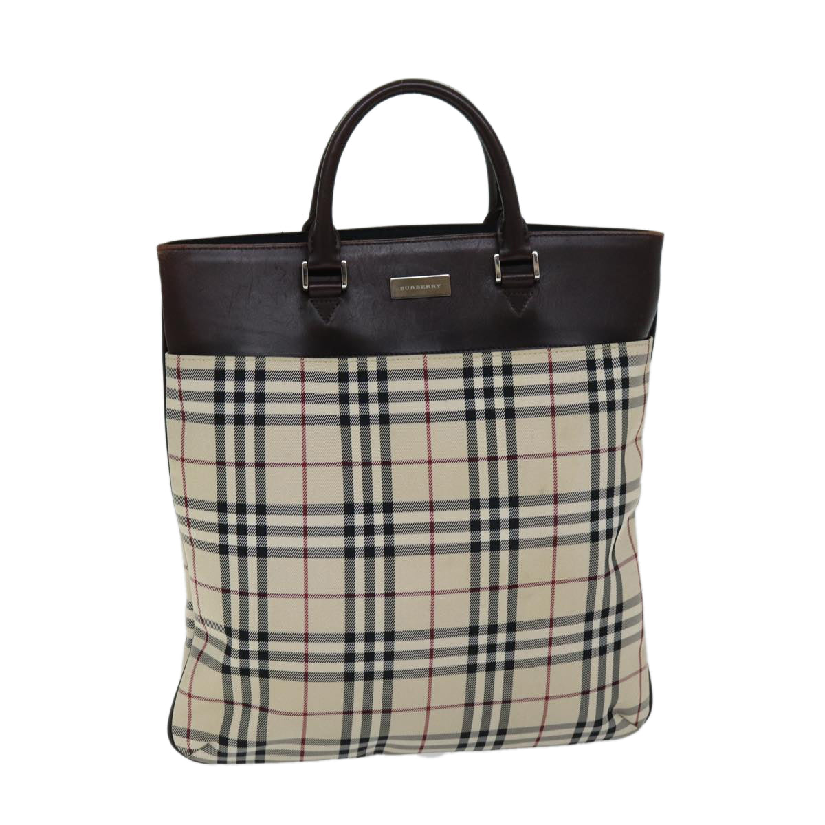 Burberry Nova Auth Canvas Beige Handbag Style 11