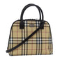 Burberry Nova Auth Leather Beige Handbag Style 2
