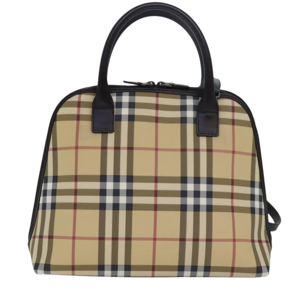 Burberry Nova Auth Leather Beige Handbag Style 2