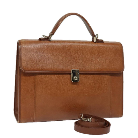 Burberry BurberrySs Auth Leather Brown Handbag Style 2