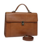 Luxury BurberrySs Hand Bag Leather 2way Brown Auth ep4729