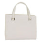 Burberry Nova Enamel Check White Handbag