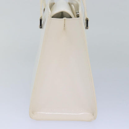 Burberry Nova Enamel Check White Handbag