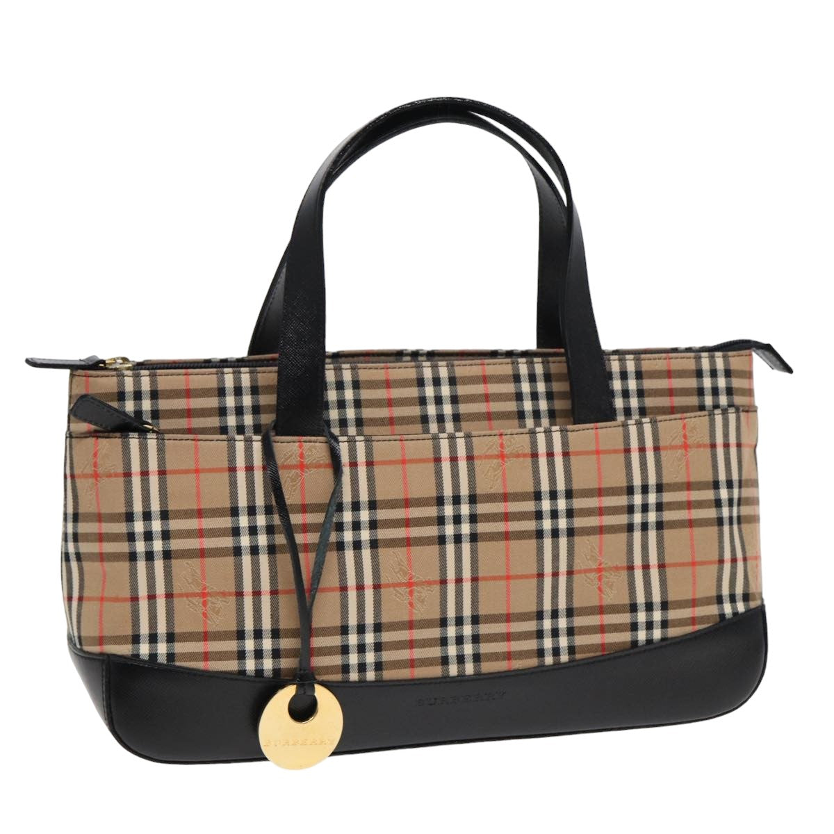 Burberry Nova Auth Canvas Beige Handbag Style 12
