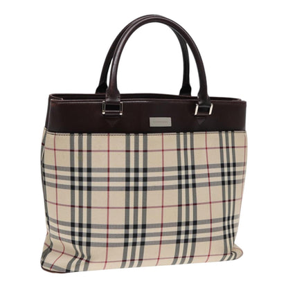 Burberry Nova Auth Canvas Beige Handbag Style 22
