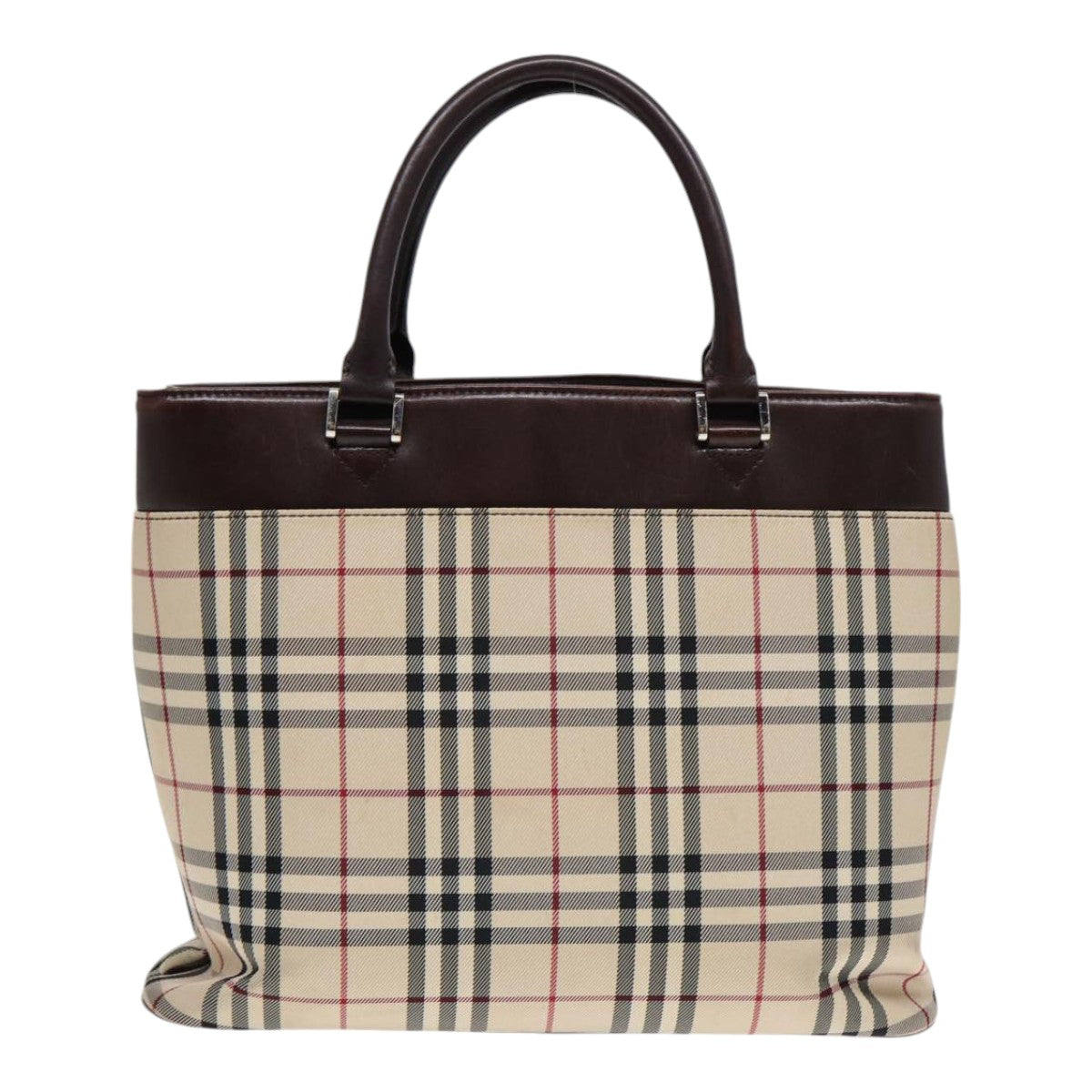 Burberry Nova Auth Canvas Beige Handbag Style 22