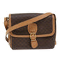 Luxury CELINE Macadam Canvas Shoulder Bag PVC Leather Brown ep905