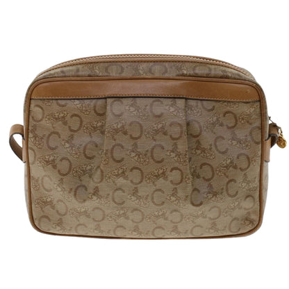 Luxury CELINE C Macadam Canvas Shoulder Bag Beige ep906