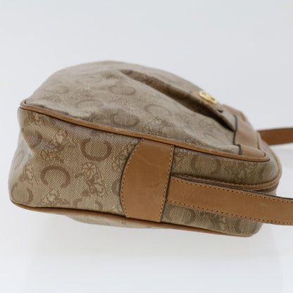 Luxury CELINE C Macadam Canvas Shoulder Bag Beige ep906