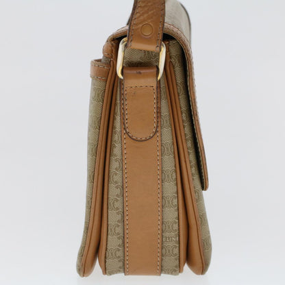 Luxury CELINE Macadam Canvas Shoulder Bag Beige ep907