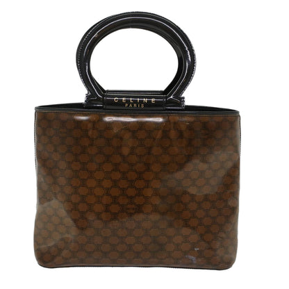Luxury CELINE Macadam Canvas Hand Bag Brown ep989