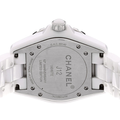 Stainless Steel Ceramic 38mm J12 Phantom Automatic Watch White