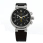 Stainless Steel Alligator 41mm Tambour Twenty Chronograph Automatic Watch Brown