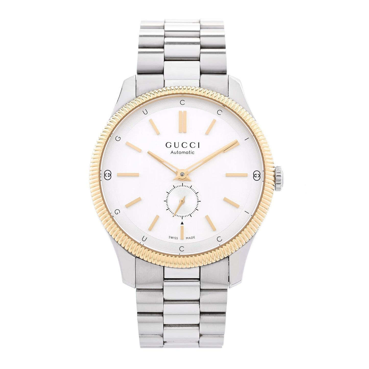 Stainless Steel 40mm G-Timeless Two Tone Automatic Watch Silver