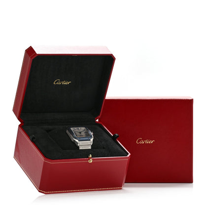 Stainless Steel 39.8mm Santos De Cartier Automatic Watch Grey