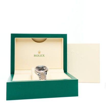 Stainless Steel 18K Everose Gold Diamond 36mm Oyster Perpetual Datejust Watch Rhodium Roman 126281RBR