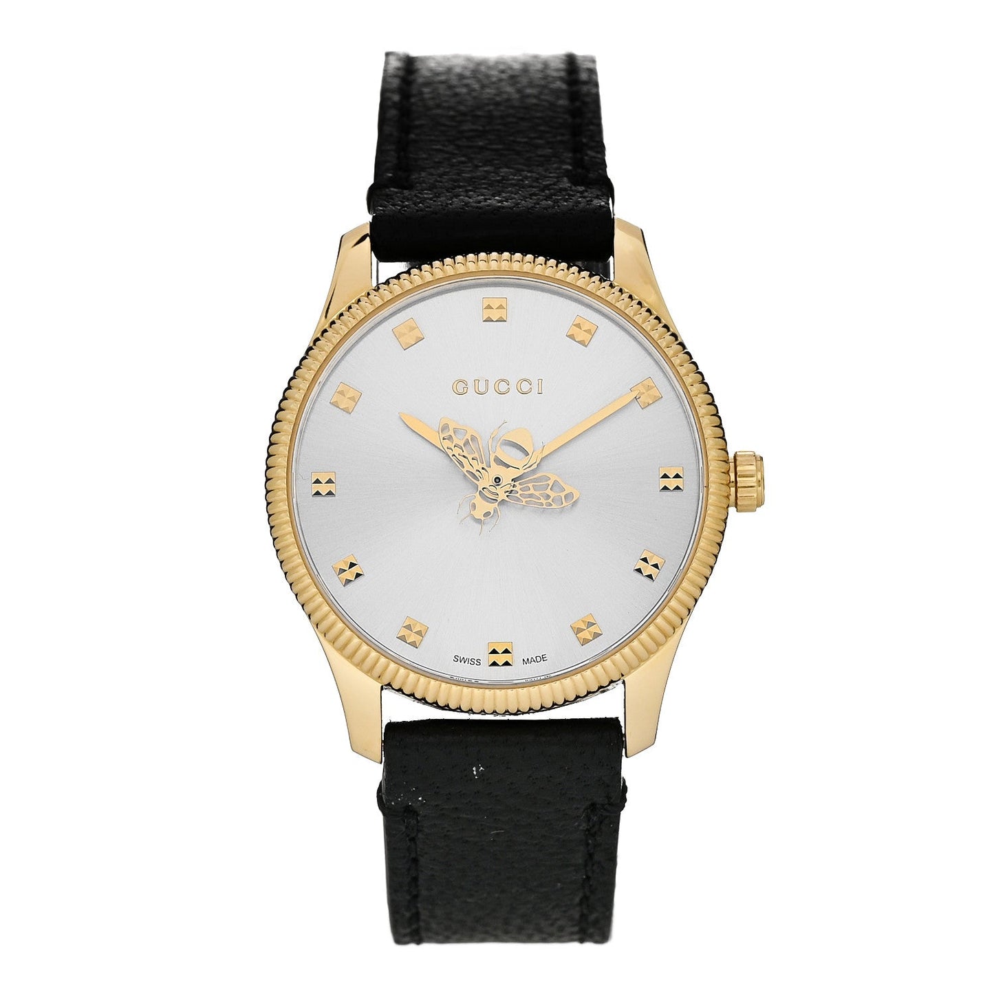 Stainless Steel Calfskin 29mm G-Timeless Bee Quartz Watch