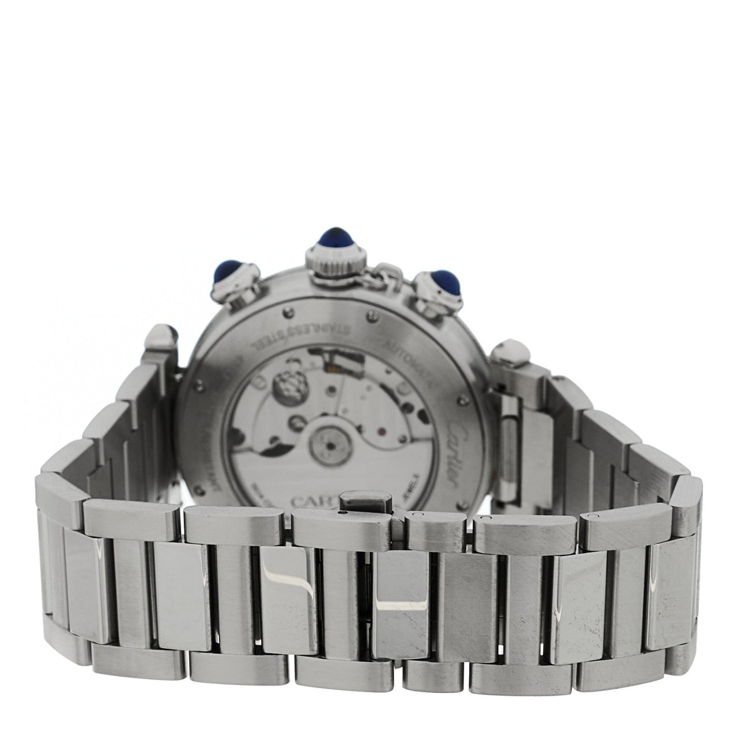 Stainless Steel 41mm Pasha C Chronograph Automatic Watch Blue