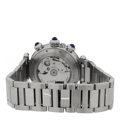 Stainless Steel 41mm Pasha C Chronograph Automatic Watch Blue