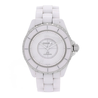 Stainless Steel Ceramic 38mm J12 Phantom Automatic Watch White