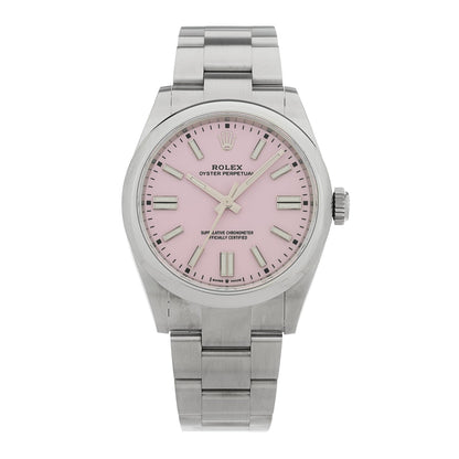 Stainless Steel 41mm Oyster Perpetual Watch Candy Pink 134300