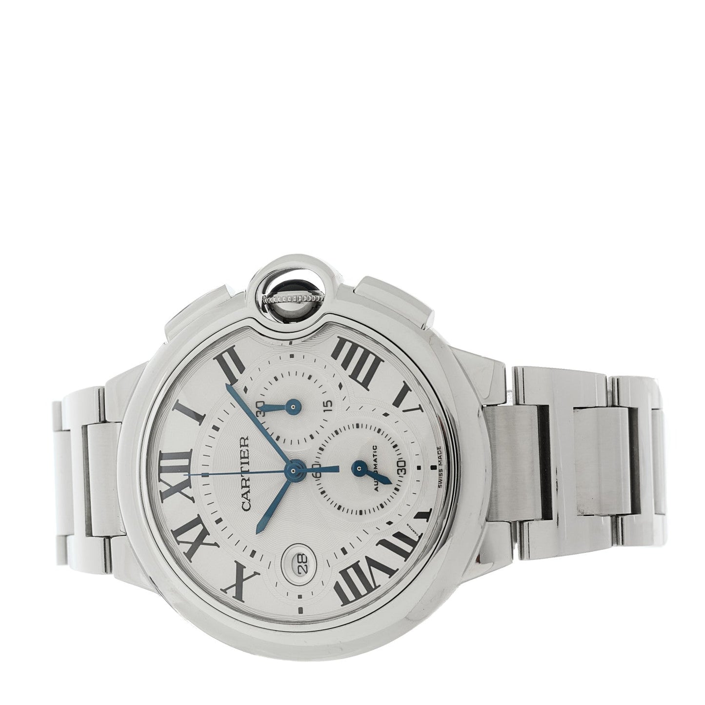 Stainless Steel 44mm Ballon Bleu De Cartier Chronograph Automatic Watch