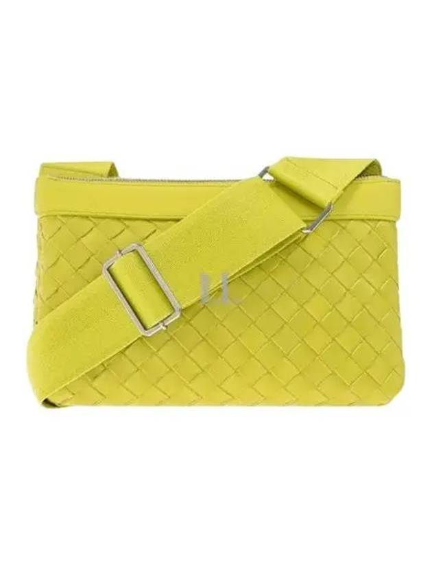 Luxury Bottega Veneta Intrecciato Classic Messenger Bag Kiwi