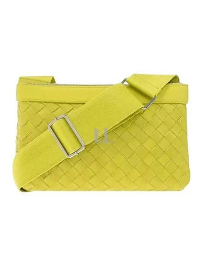 Luxury Bottega Veneta Intrecciato Classic Messenger Bag Kiwi