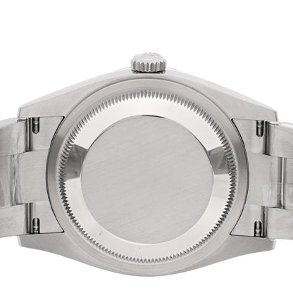 Stainless Steel 36mm Oyster Perpetual Datejust Watch Bright Blue 126200