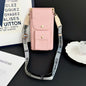 Universal Cosmetic-Style Wallet Phone Case (Fits Phones Under 6.9 Inches) with Bluetooth Earbud Pouch