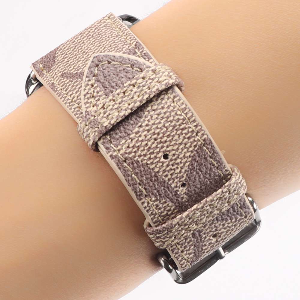 Coach Apple Watch Band Beige Leather Shop