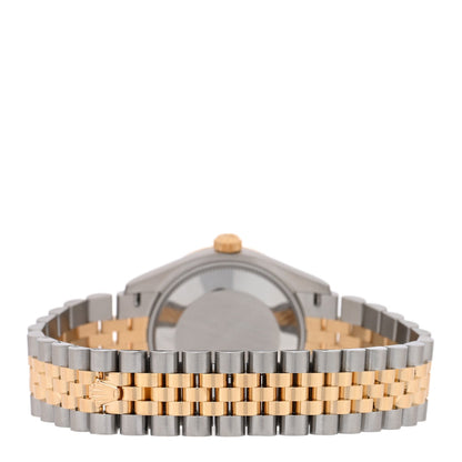 Stainless Steel 18K Yellow Gold Diamond 31mm Oyster Perpetual Datejust Watch Dark Grey 278273
