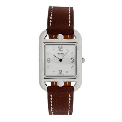 Stainless Steel Barenia Diamond Mother of Pearl 23mm Cape Cod Quartz Watch Fauve
