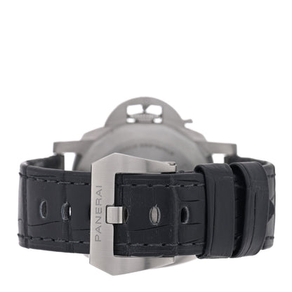 Stainless Steel Alligator 40mm Luminor Quaranta Automatic Watch White PAM01371